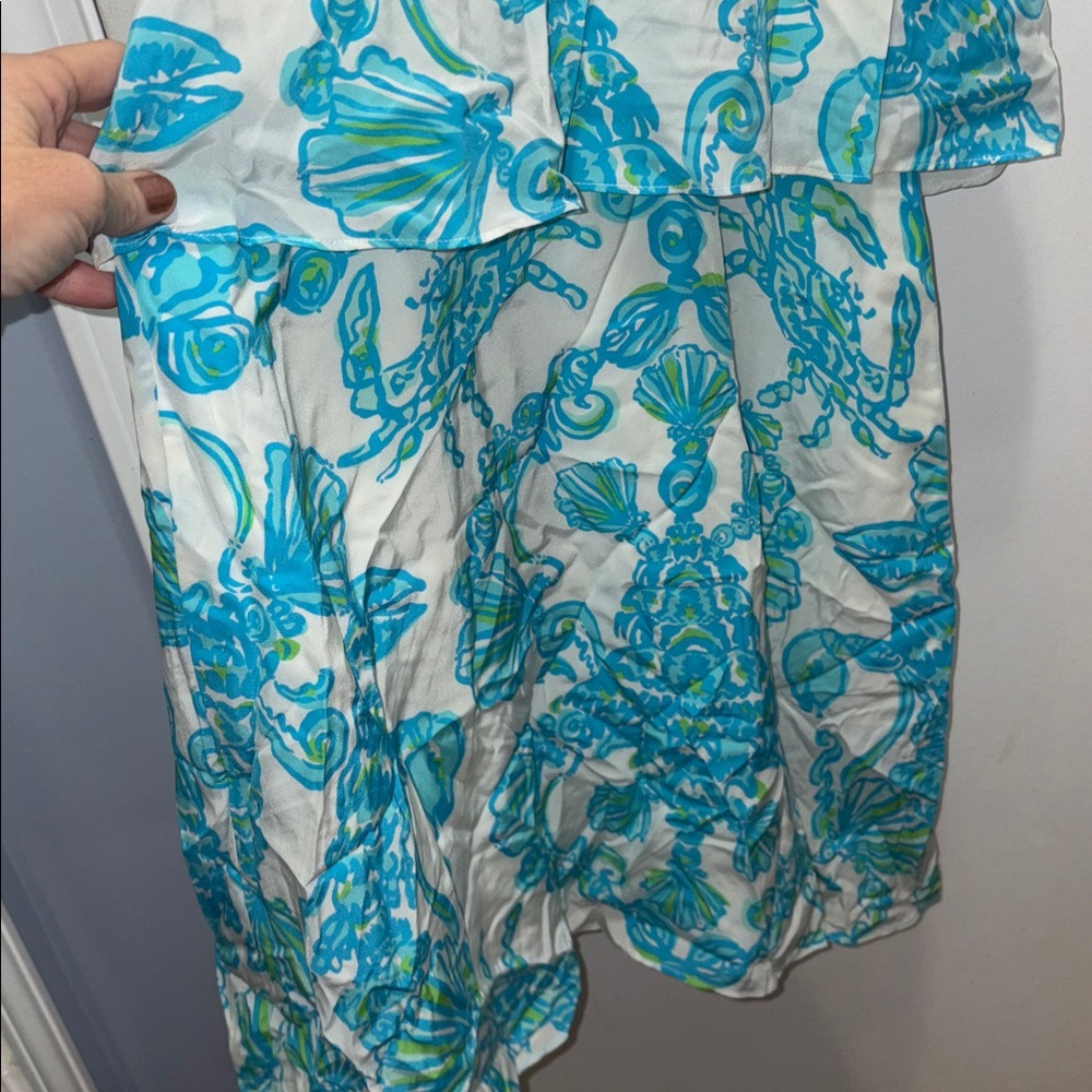 Lilly Pulitzer Vibrant Blue and White Dress size 4 - Picture 3 of 6